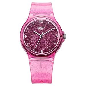 Zoop by Titan Glitter Quartz Analog Pink Dial Polyurethane Strap Watch for Kids-26030PP03W