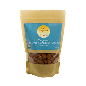 True California Organic Shelled Nonpareil Almonds, 8oz