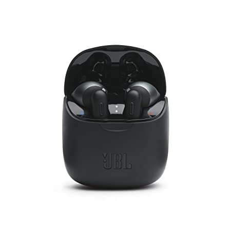 JBL Tune 225TWS True Wireless Earbud Headphones - JBL Pure Bass Sound, Bluetooth, 25H Battery, Dual Connect, Native Voice Assistant (Black)