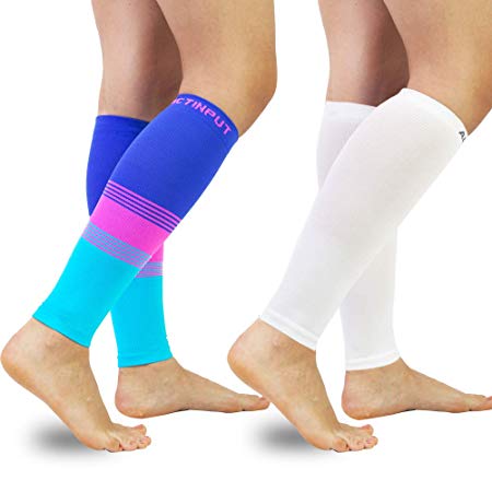 Compression Calf Sleeves (20-30mmHg) for Men & Women - Leg Compression Socks for Shin Splint,Running,Medical, Travel, Nursing