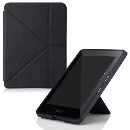 MoKo Case for Amazon Kindle Voyage - Standing Origami Slim Shell Case for Amazon Kindle Voyage 6", BLACK