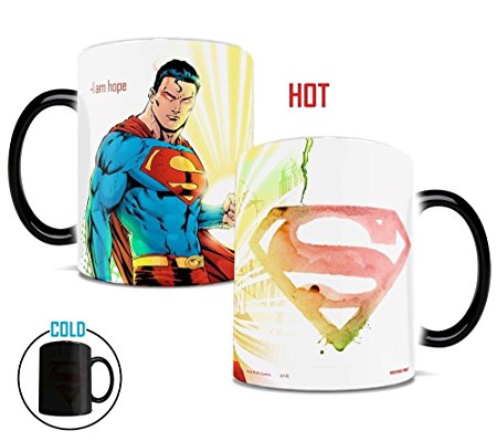 Morphing Mugs DC Comics Justice League (Superman) Ceramic Mug, Black