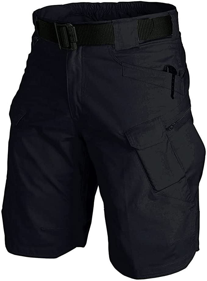 Tactical Workout Shorts for Men Outdoor Casual Quick Dry Hiking Cargo Shorts with Multi Pockets 28-46 (No Belt)