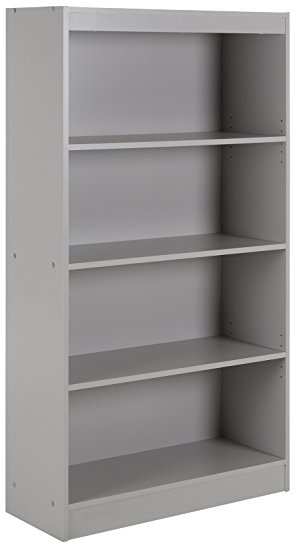 South Shore Axess 4-Shelf Bookcase, Soft Gray
