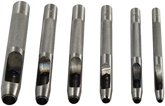 SE 790LP 6-Piece Hollow Punch Set, Sizes:1/8-Inch, 5/32-Inch, 3/16-Inch, 7/32-Inch