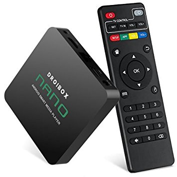 DROIBOX® Nano 4K Android 5.1 TV Box KODI 16.1 Ultra HD Smart TV Player Quad Core Amlogic S905 Built-in WI-FI Bluetooth 4.0