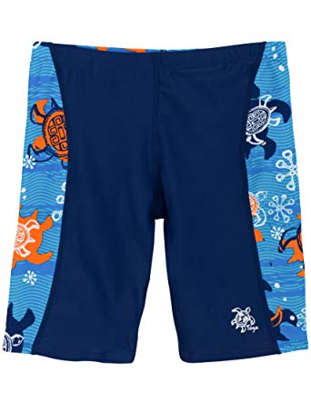 Tuga Boys Jammer Swim Short 2-14 Years, UPF 50  Sun Protection Swim Bottom