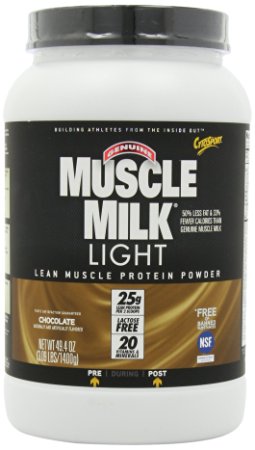 Cytosport Genuine Muscle Milk Light, Chocolate, 3.09-Pound Jar