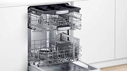 Bosch SHXM78Z55N 24" 800 Series Fully Integrated Dishwasher with 16 Place Settings, Flexible 3rd Rack, InfoLight and CrystalDry (Stainless Steel)