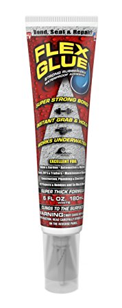 Flex Glue Strong Rubberized Waterproof Adhesive, 6-oz