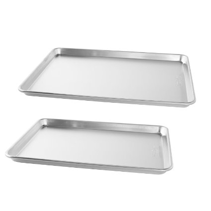 Nordic Ware Natural Aluminum Commercial Baker's Half Sheet and Big Sheet