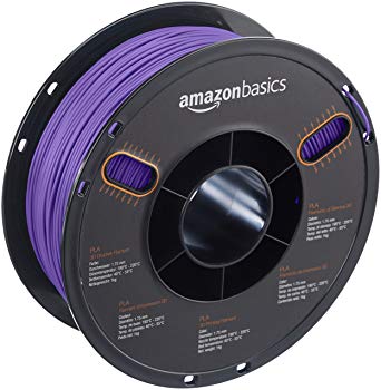 AmazonBasics PLA 3D Printer Filament, 1.75mm, Purple, 1 kg Spool