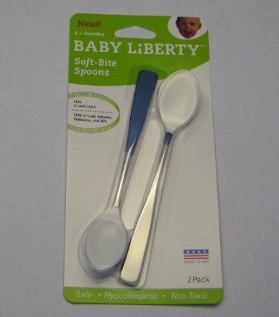 Baby Liberty Soft-Bite Spoons MADE IN USA!