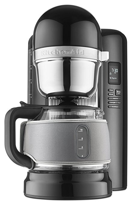 KitchenAid KCMB1204GOB 12-Cup Coffee Maker with One Touch Brewing with Grey Thermal Sleeve - Onyx Black