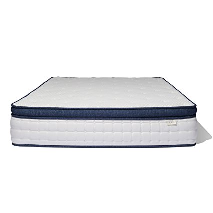 Brentwood Home Del Mar Wrapped Innerspring Mattress, Made in California, Queen