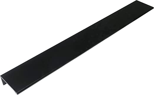 Laurey 96520 - 12 Inch Overall Edge Pull for Cabinet Doors and Drawer Fronts - Matte Black
