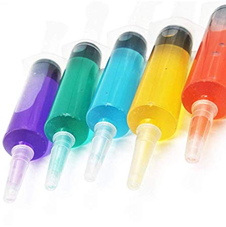 Jello Shot Syringes 50 pack - Jumbo! X-Large, 2 oz size, BPA free, washable and reusable Syringes for Jello Shots | Bonus Jello Shot Recipe eBook | Perfect for Large Jello Syringe Shots