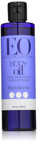 EO - Body Oil massage and moisturize, French Lavender, 8 oz liquid