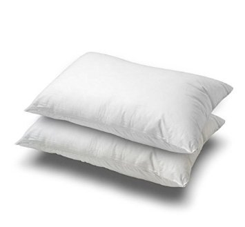 Continental Bedding White Goose Feather and Down Pillow, Set of 2 (Standard)