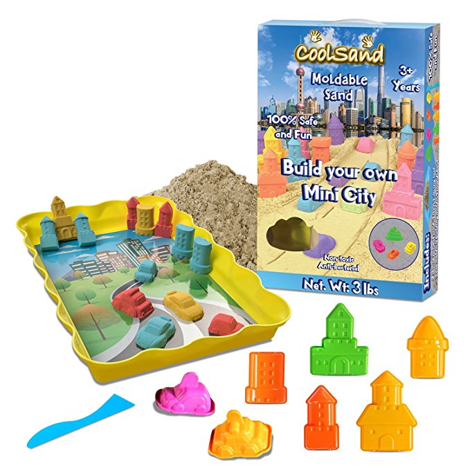 CoolSand Mini City Kinetic Play Sand Molds Set