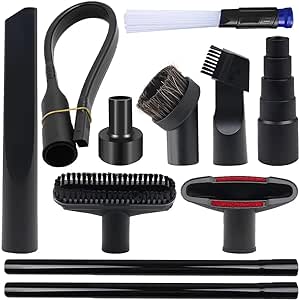 11 Pcs Vacuum Attachments for Shop Vac Accessories to 2 1/2" to 1 1/4" to 1 3/8" & 1 7/8" to 1" Vacuum Hose Adapter Kit, Vacuum Cleaner Accessories with Universal Vacuum Hose Adapters