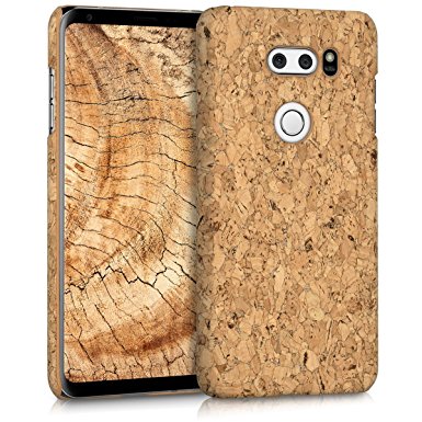 kwmobile Cork case for LG V30 - protective case cover in light brown