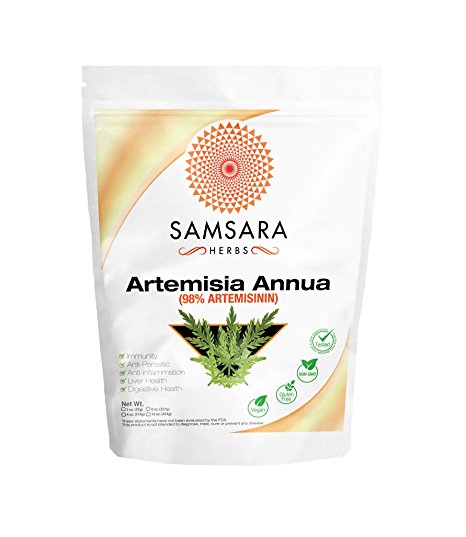 Artemisia Annua Extract Powder (2oz/57g) - 98% Artemisinin - 114 x 500mg Servings - BEST VALUE ON AMAZON