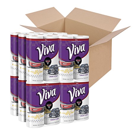 Viva Choose-A-Sheet* Paper Towels Featuring Disney® Cars 3 Designs. 24 Big Rolls