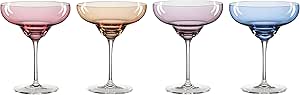 Oneida True Colors Margarita Glasses, Set of 4, 4 Count, Multi