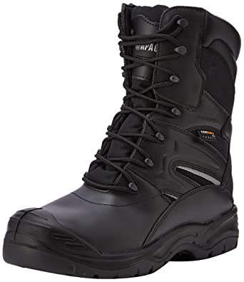 Apache Men Combat Safety Boots, Black (Black), 11 UK 45 EU