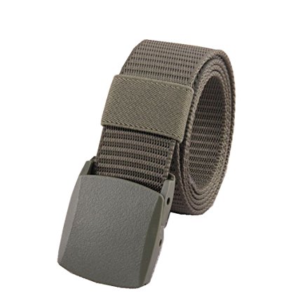 MIJIU Nylon Canvas Military Tactical Men Waist Web Belt With Plastic Buckle