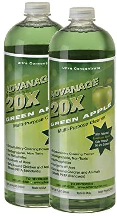 ADVANAGE 20X Multi-Purpose Cleaner Green Apple 2 Pack - Manufacturer Direct - 20X is Our Newest Formula!