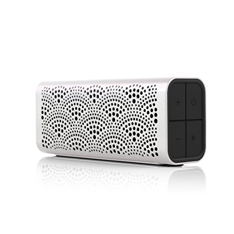 BRAVEN LUX Portable Wireless Bluetooth Speaker [12 Hr Playtime][Water Resistant] Built-In 1400 mAh Power Bank Charger - Pearl