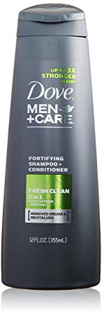Dove Men   Care 2 in 1 Shampoo & Conditioner, Fresh Clean 12 oz (Pack of 2)