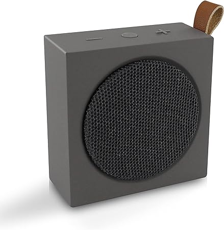 Metronic Xtra Color 477097 Portable Speaker Bluetooth 3 W with Powerful Bass, MicroSD MP3 Connection and 15 Hours Battery Life, Grey