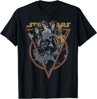 Star Wars Retro Characters Vintage Style T-Shirt