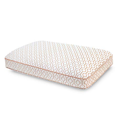SensorPEDIC Oversized Gusset Copper Infused Bed Memory Foam Pillow, White