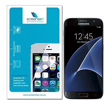 ScreenSkin® Pack of 5 High Quality Clear Screen Protectors Guard for Samsung Galaxy S7