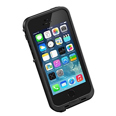 VersionTech 6.6 ft Underwater Waterproof Shockproof SnowProof DirtProof LifeProof Durable Full Sealed Protection Case Cover Shell for iPhone 5 with Retail Packaging(Black)