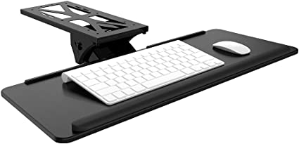 FLEXISPOT KT1B Adjustable Keyboard Tray Ergonomic Design Standard Under Desk Sturdy Platform with Gel Wrist Rest