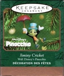 Hallmark Keepsake Ornament - Jiminy Cricket (Miniature) 2001 (QXD4185)