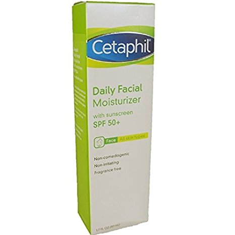 Cetaphil Daily Facial Moisturizer for All Skin Types, SPF 50 1.7 oz (50 ml) by AB