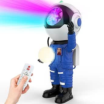 Rossetta Astronaut Galaxy Projector, Star Projector for Bedroom, LED Night Light for Kids Room with Timer and Remote, Room Decor Aesthetic, Home Decor, Gifts for Adults, Teens, Christmas, Birthday