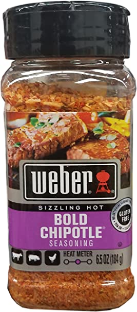 Weber Sizzling Hot Bold Chipotle Seasoning, 6.5 Ounce