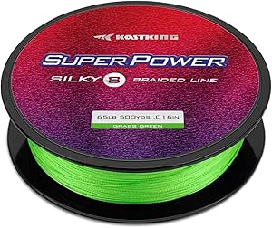 KastKing SuperPower Braided Fishing Line - Abrasion Resistant Braided Lines – Incredible Superline – Zero Stretch – Smaller Diameter – A Must-Have!