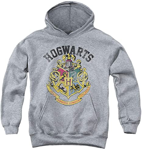 Harry Potter Retro Hogwarts logo Kids Youth Pullover Hoodie & Stickers