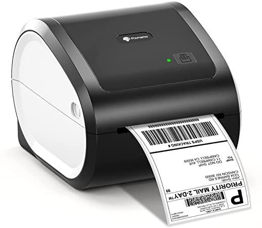 Thermal Shipping Label Printer-Phomemo D520 Label Maker Printer for Shipping Packages, Address, Mailing, Small Business, Compatible with ShipStation, Etsy, Ebay, Amazon - Barcode Printer - 4x6 Printer