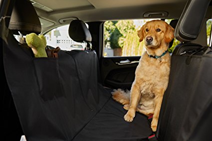 The Original GORILLA GRIP (TM) Non-Slip Pet Car Seat Protector for Pets, Waterproof, Underside Grip (Black)