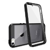 iPhone 5  5S Case - Ringke FUSION Case Free HD FilmDrop ProtectionBLACK Shock Absorption Bumper Premium Hybrid Hard Case for Apple iPhone 5S  5 - EcoDIY Package