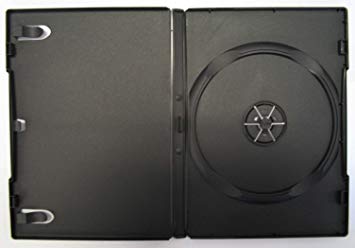 10 STANDARD Black Single DVD Cases 14MM